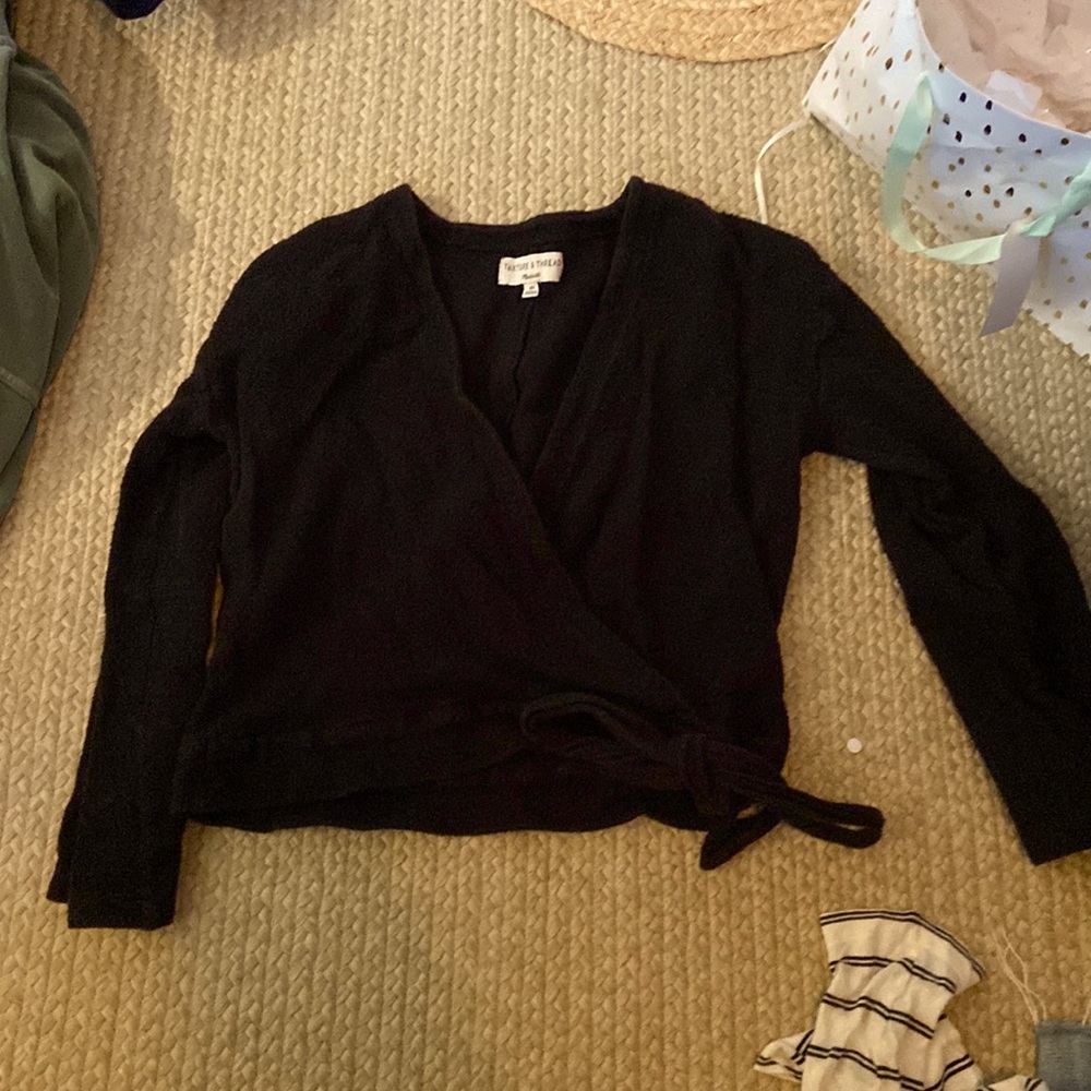 madewell texture and thread wrap top